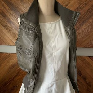 Grey Biker Vest